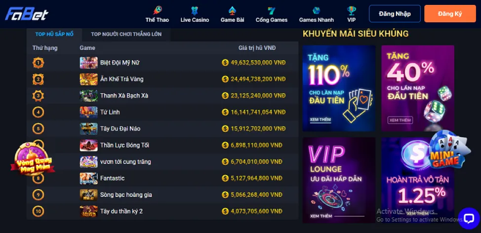 Thưởng nạp tiền hàng ngày tại OK789